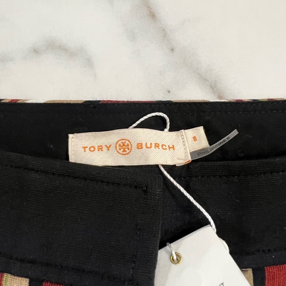 Tory Burch Multicolor Striped Flare Pants Size 8 - Picture 6 of 11